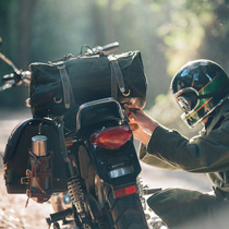 FOGY retro side bag Waterproof long-distance motorcycle side bag Large capacity triumph Harley pack bag camel bag saddle bag