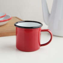 Enamel Enamel Cup Multicolor Hot Pot String Malatang Tea Cup Beer Cup Table Water Cup Enamel Cake Cup Customization