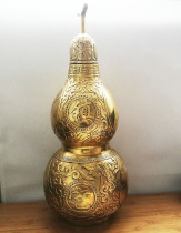 Extra-large copper gourd gossip gourd ornaments high 58cm home feng shui ornaments