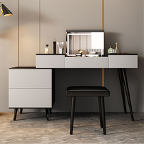 Italian bedroom with side cabinet rock board dressing table modern simple makeup table storage cabinet integrated small apartment makeup table
