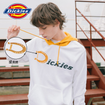 Dickies printing badge hooded sweater men 2021 new summer contrast stitching loose top 8047
