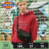 DickiesLogo textured double zipper containing small purse spring summer New pimps Tide Leisure Skew Satchel 9535