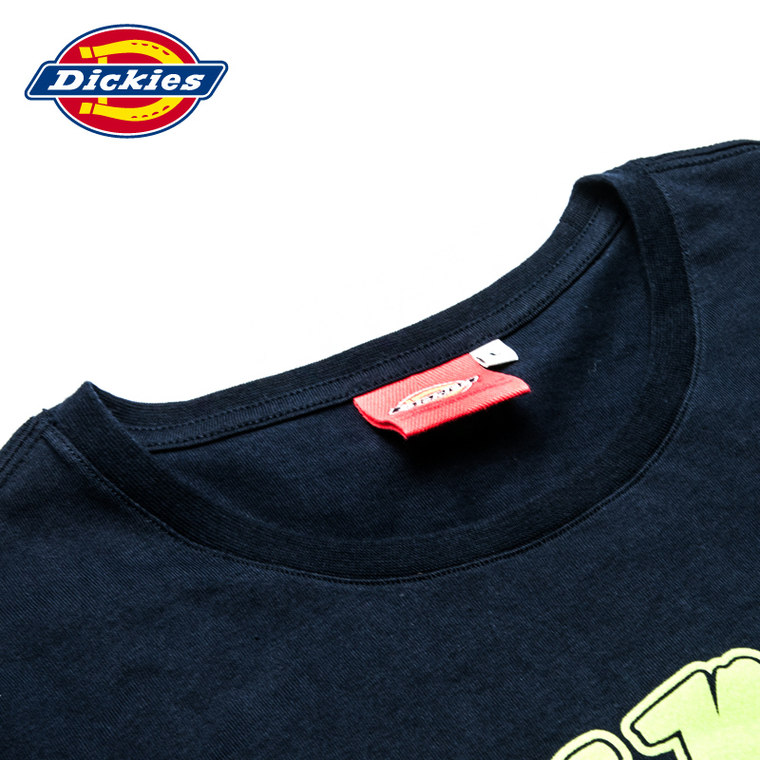 Dickies2015夏装休闲情侣装印花T恤男短袖简约TEE 白 152M30EC09