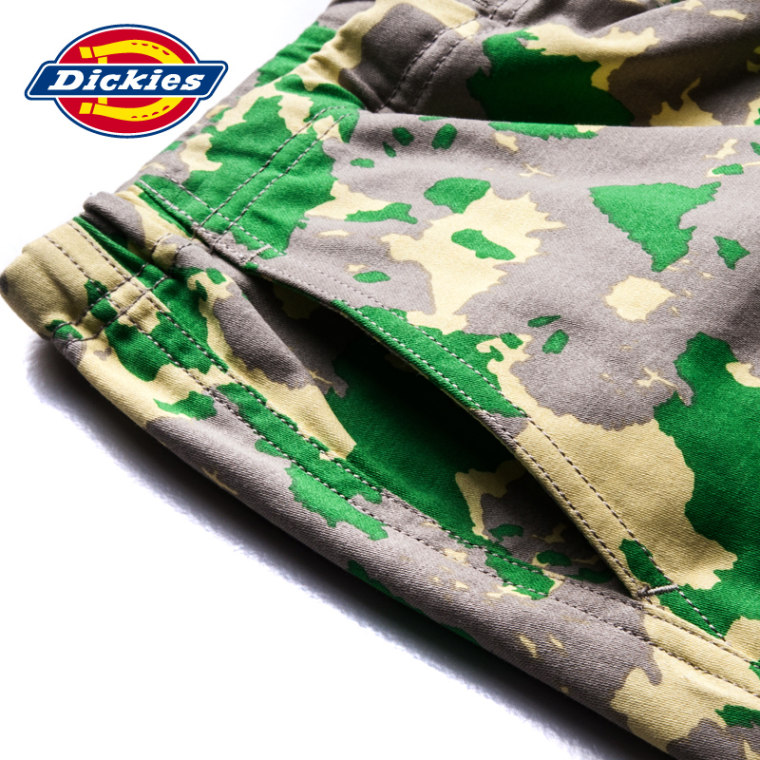 Dickies2015新款男式印花棉色丁面料腰部橡筋休闲短裤152M40WD05