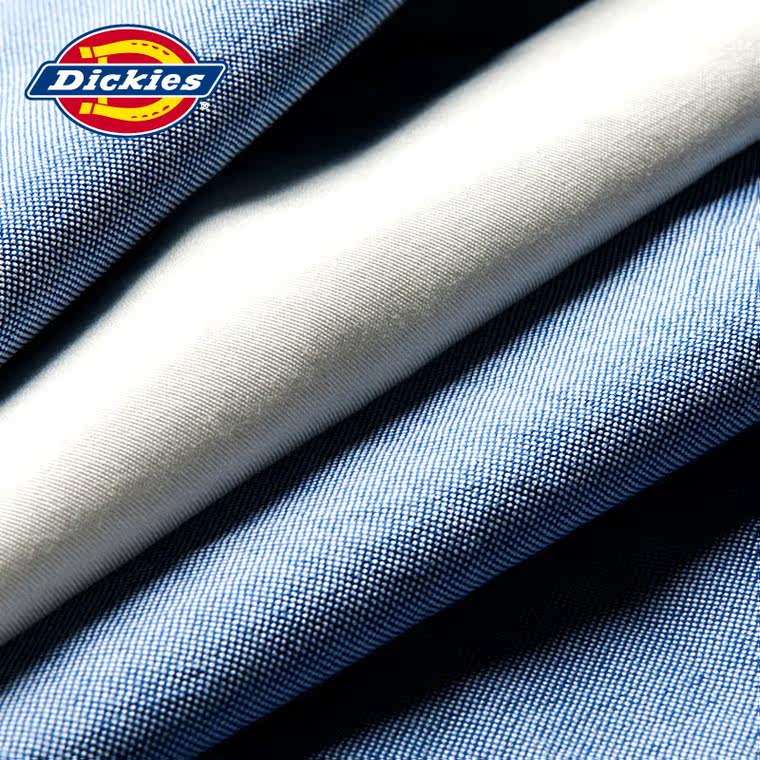 Dickies2015新款夏季男装 棉牛津纺撞色拼接短袖衬衫152M20WD23