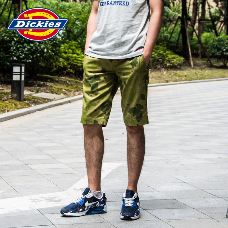 Dickies2015男式印花纯棉短裤152M40EC02