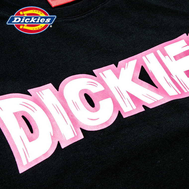 Dickies2015新款修身夏装 男士短袖T恤 全棉印花TEE黑 152M30EC04