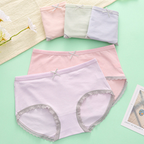 Special price Modale briefs Womens pure cotton mid-waist lady triangle bottom pants head less girls pure cotton crotch mid-waist pants underpants