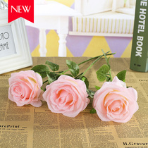 Simulation flower rose hydrangea peony silk flower wall living room bedroom table wedding photography props home decoration