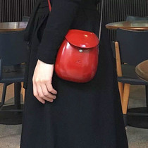 Spot to stock Made in Italy handmade IL BUSSETTO city bag genuine leather horseshoe saddle bag