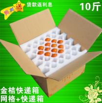 10 Jin kumquat packing box EPE Pearl cotton box mesh pull net fruit shockproof net fruit foam box carton