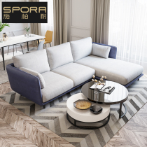 Nordic ins style fabric sofa Four-person small apartment Simple modern living room combination three-person technology cloth sofa