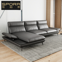 Shi Bai Nai Italian technology cloth light luxury sofa combination living room complete corner sofa Minimalist Nordic ins style