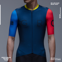GRC new logo color matching road cycling clothing short-sleeved top spring and summer bicycle sunscreen quick-drying