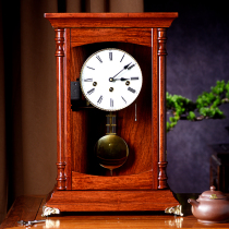 Han time solid wood retro clock European living room time pendulum clock German Hermler mechanical clock HD52