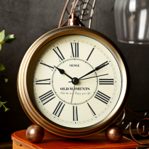 Hans new childrens alarm clock metal silent wake-up artifact clock students powerful wake-up desktop clock HA75