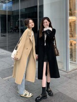 (Hu Chu-rich Zurich) wool bifacial the long section of the coat in the coat of wool 2021 spring and autumn new fur coats