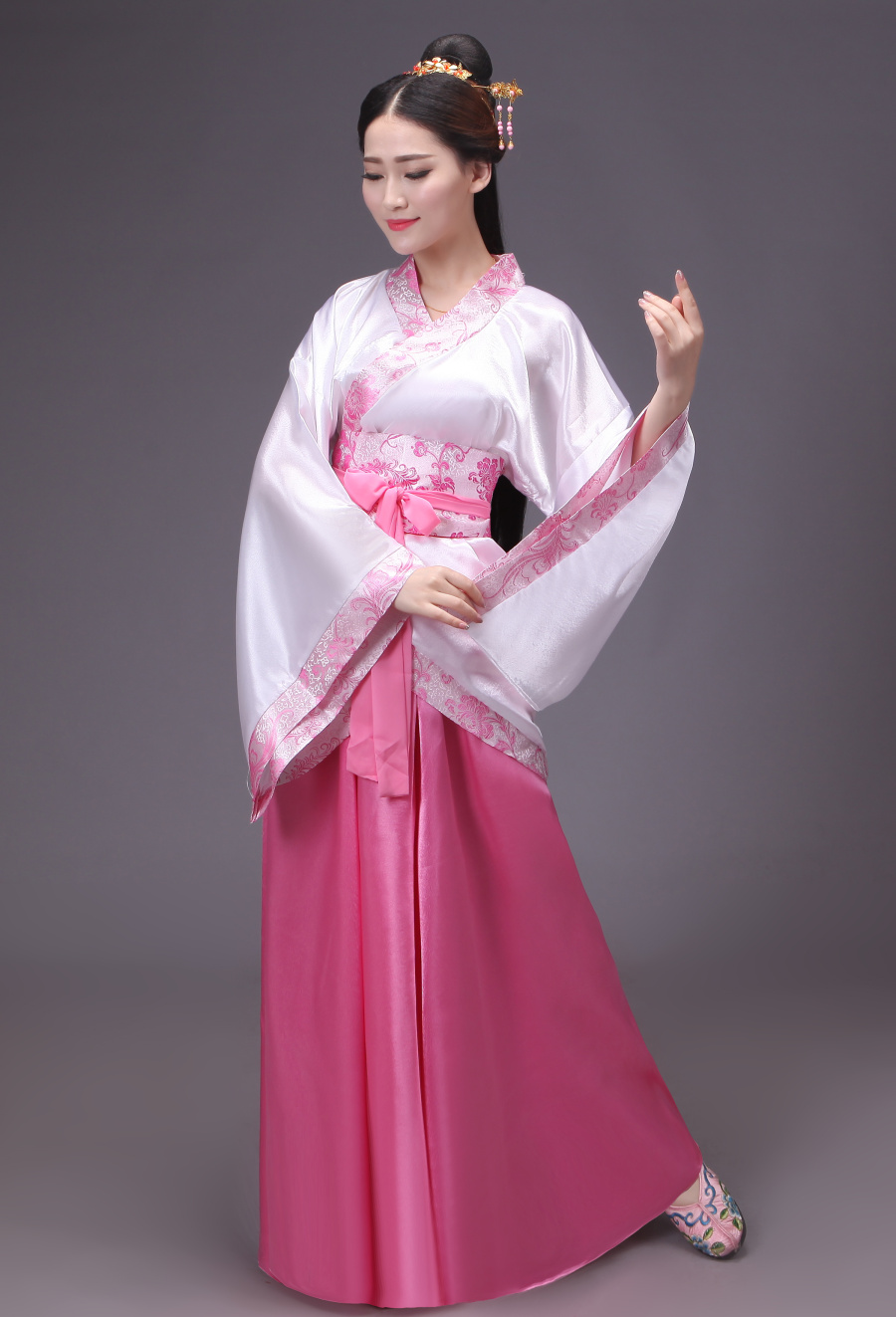 古装仙女服装唐朝古代汉服演出服舞蹈服襦裙公主贵妃古典舞唐装