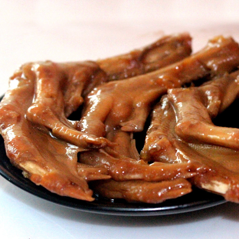 味芝元卤鸭掌香辣味鸭爪32g*40/20包 湖南特产零食鸭脚肉类熟食