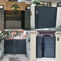 Iron gate courtyard door villa entrance door rural small courtyard double door fence door European outdoor community iron door