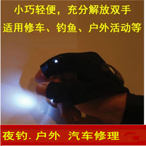 Explosive waterproof non-slip nylon night fishing gloves with light lighting outdoor fishing artifact car repair gloves lights