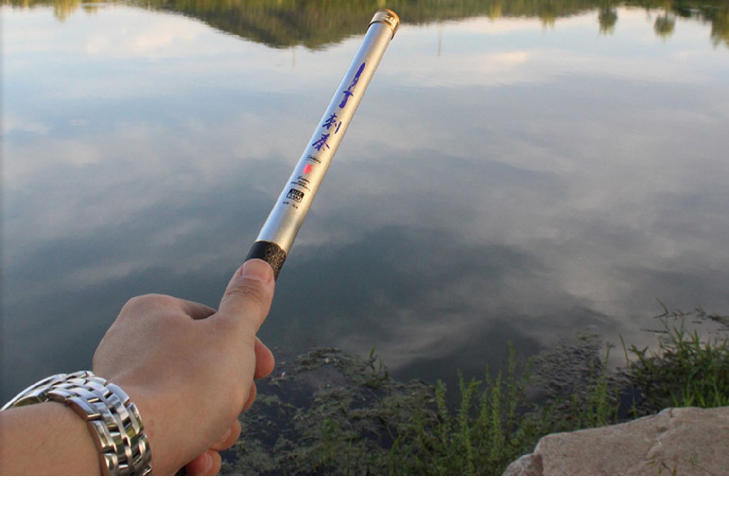 超短节鱼竿手竿超硬超短节迷你小鱼竿袖珍手杆戴家鱼杆钓鱼竿33cm