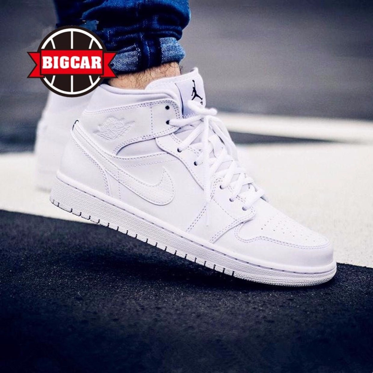 识货推荐 air jordan 1 mid 乔1 aj1 白黑 554724-021 120