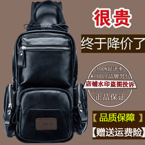 High-end tide brand chest bag mens casual leather bag hand-held messenger bag multi-functional waist bag womens shoulder bag mens small backpack