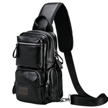 Chest bag mens sports and leisure leather bag messenger bag 2022 new fashion fashion brand young womens shoulder small backpack