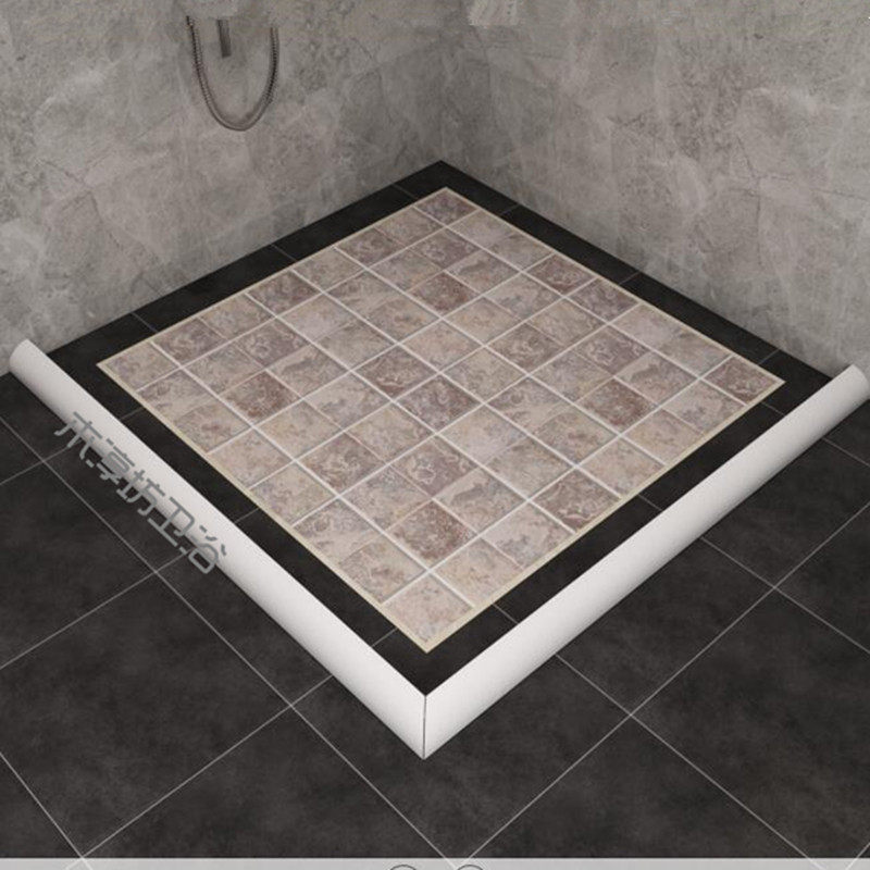 【浴室挡水条一字直线实心pvc卫生间淋浴房防水条 地面阻水条隔水条】