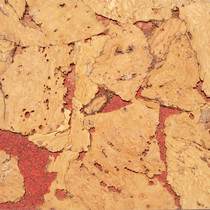 Imported cork wallboard natural environmental protection sofa TV background wall Cork board living room interior decoration board relief red