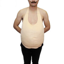 COS adult Santa Claus sponge filling men experience pregnant woman knitted fabric fake big belly dress up