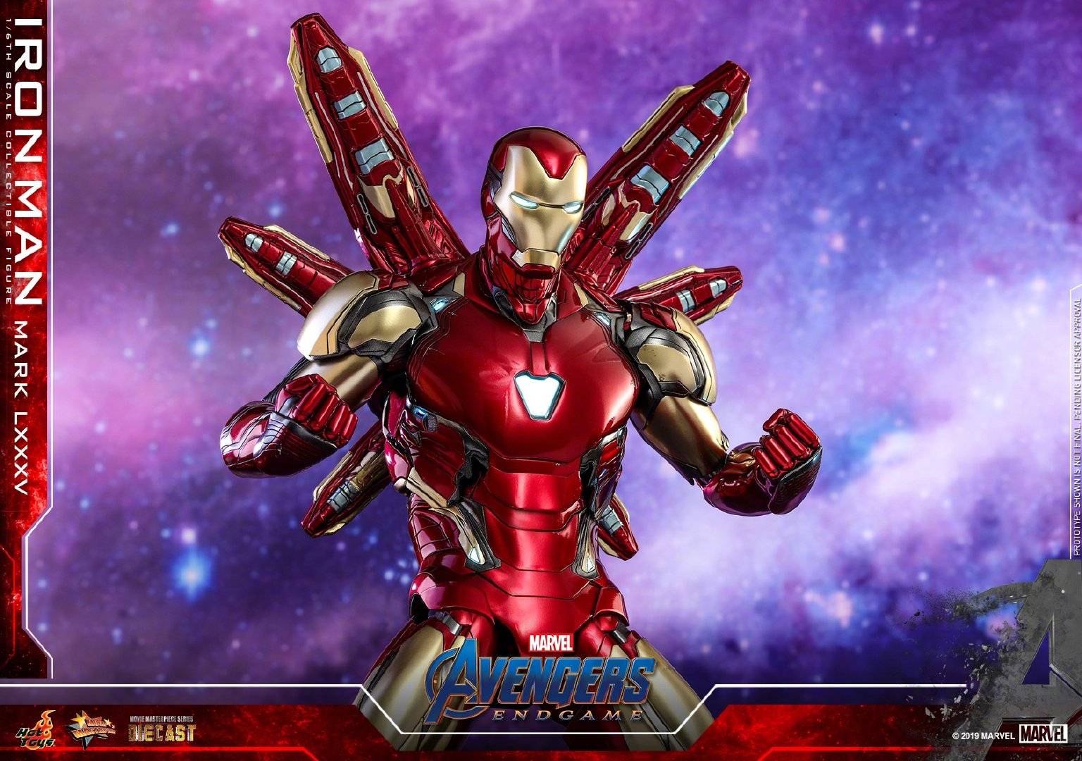 大通模卍 ht hottoys 1/6 复仇者联盟4 复联4 钢铁侠 mk85 合金_双氙