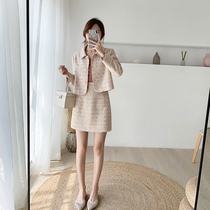 MUKOK small balsamic wind suit woman 2019 new early fall temperament slim fashion half body dress with two sets