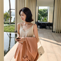 MUKOK Harnesses Vest Lady Spring 2020 New Lace Side Sexy Outwear With a Lean Temperament to hit the bottom jacket