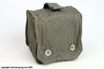 World War II German gas mask spare canister carrying bag