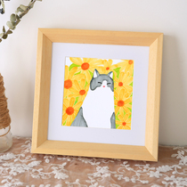 Square photo frame Pendulum Bench Couple Gifts Photo Mounted Wall-mounted Wall Improvised Picture Frame Poster Frame 6 Inch 7 8 Customized