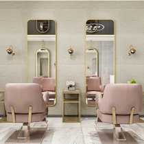 Hairdresshop Hair Salon Special Mirror Bronzing Mirror Single-sided Haircut Mirror Wall-mounted Web Reddit Haircut Mirror Desk Floor Hanging Wall