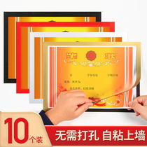 Award-shaped containing wall-mounted wall display framed family home Magnetic Magnetic Magnetic Magnetic Self-adhesive silicone photo frame sticker a4