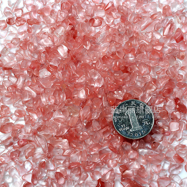 蓝绚丽 红熔炼碎石 仿水晶石 装饰材质铺花盆鱼缸 装潢材料