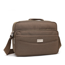 2021 new mens leisure business bag waterproof Oxford bag horizontal shoulder crossbody bag womens cross backpack