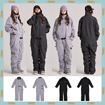 2122USS2 South Korea Ski Tandem Suit Single Double Board Men And Women Waterproof Wind Frock Abrasion Resistant Blouse Trousers