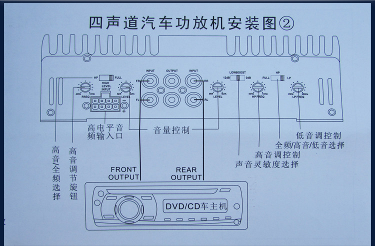 四芯音箱插头接线图图片