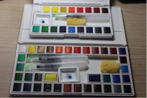 Marley watercolor pigment 18-color solid watercolor pigment set Solid watercolor 36-color Marley watercolor solid color pigment