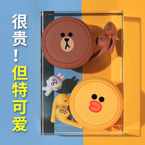 linefriends Brownbear wireless Bluetooth noise reduction headset Girls cute high face value songx fun
