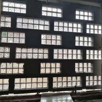 Imported glass brick impermeable partition wall transparent square bathroom Bathroom frosted entrance hollow crystal brick