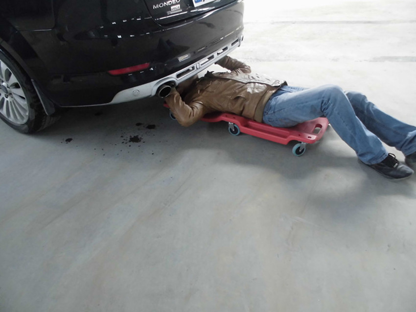 包邮40寸加大汽修躺睡板车 维修睡板 加厚车底滑板 滑轮修车躺板