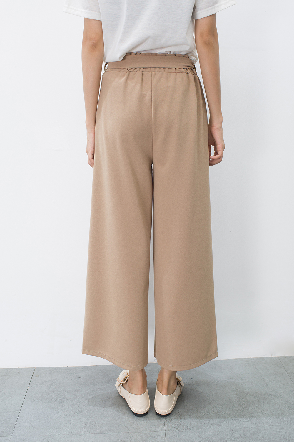 实拍实价春夏新款女九分阔腿裤高腰显瘦休闲宽腿裤chic宽松阔脚裤