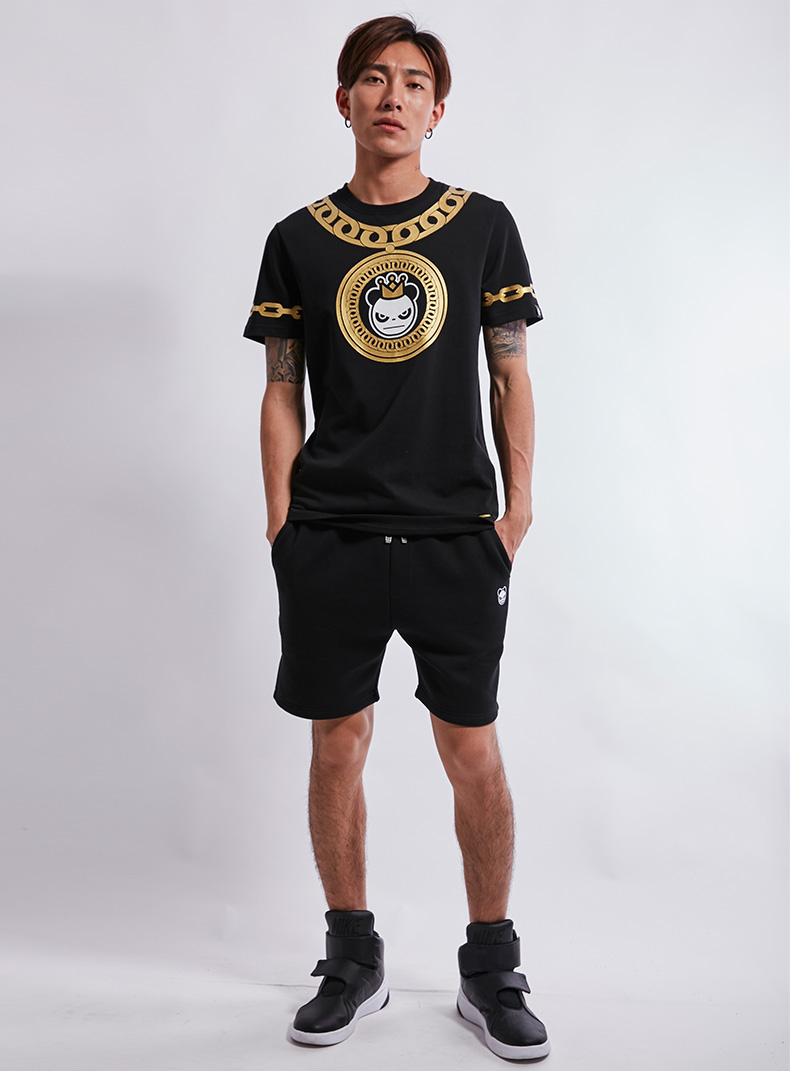 折222网 男装 t恤 > hipanda 你好熊猫 新款 设计潮牌 男款 金牌 短袖