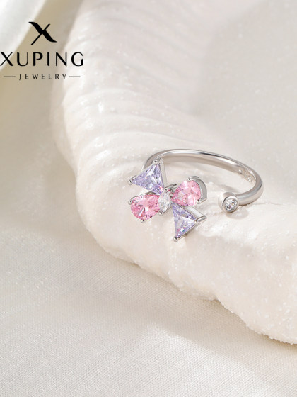 xuping bow 반지 기질 고급 암컷 틈새 시장 디자인 트렌디 한 ins 스타일 xuping bow 반지 기질 고급 암컷 틈새 시장 디자인 트렌디 한 ins 스타일